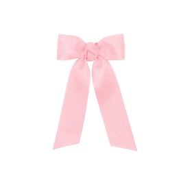 Wee Ones Girls Grosgrain Bowtie with Knot Wrap and Streamer Tails, Lt Pink, Tiny