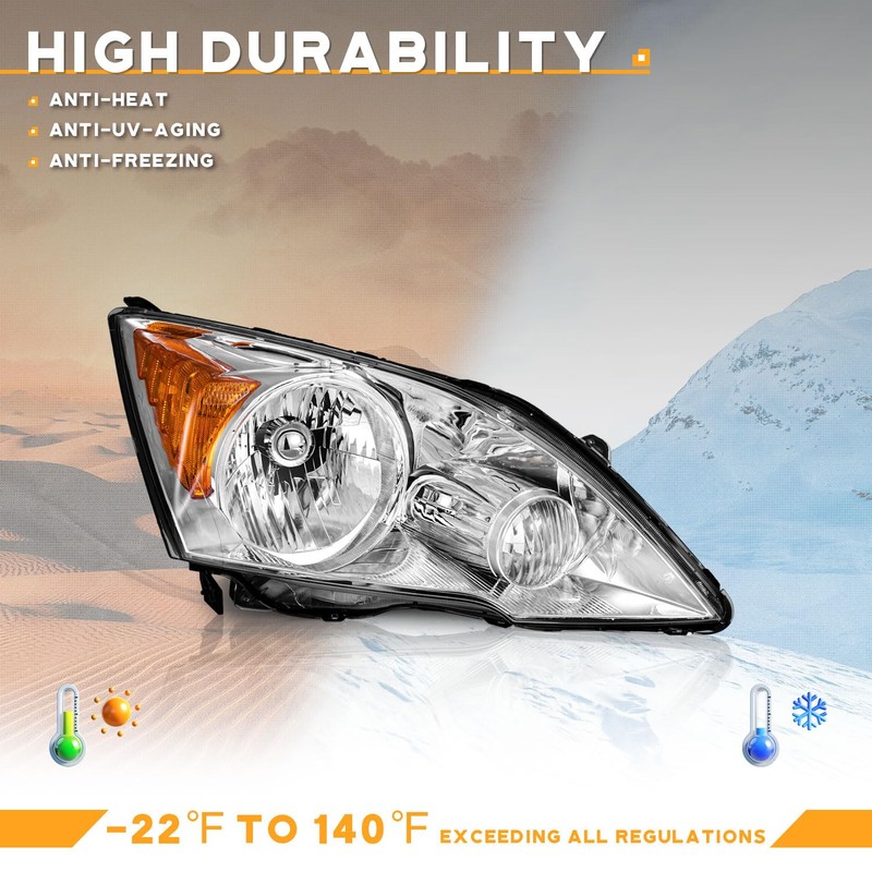 WEELMOTO headlights for 2007 2008 2009 2010 2011 HONDA CR-V