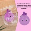 BOXOB Purple Grape Squeeze Ball, Cute Crystal Grape Squishy Toy