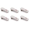 OSCO White Hi-Gloss Plastic Stapler | 6 Pack | 10