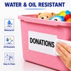 Ftumertly 4 x 6 Inch Removable Labels for Storage Bins,