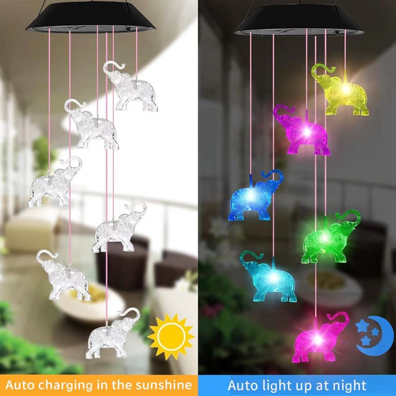 Solar LED Lights Garden Decorative Lights Solar Wind Chime Lights
