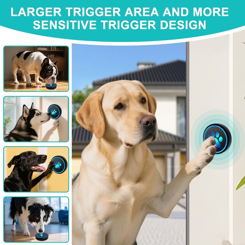 Dog Door Bell for Potty Training, Smart Wireless Doggie Doorbell