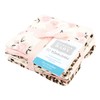 Hudson Baby Unisex Baby Flannel Cotton Washcloths, Neutral Pink Floral