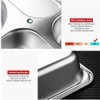 AIYoo 2 Pack Stainless Steel Divided Dinner Plates,Unbreakable Large Control