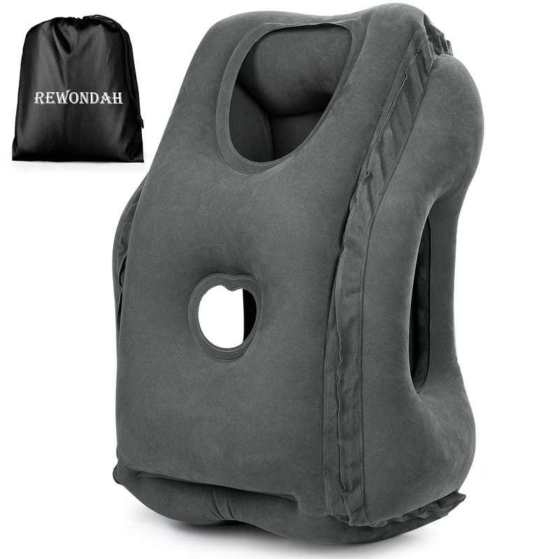 Rewondah Inflatable Travel Pillows for Airplanes | Airplane Pillow for