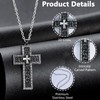 Oslynia Squid Game Cross Necklace for Men, Antique Cross Pendant