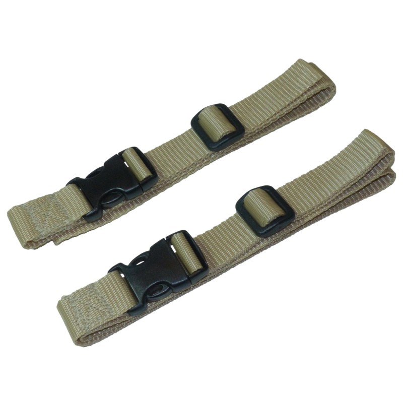 Webbing Strap with Quick Release Buckle, Pack of 2 (Beige,