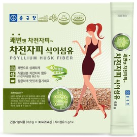 Chong Kun Dang Psyllium Husk Dietary Fiber 30 Pieces, 204g, 1 Piece / 종근당 차전자피 식이섬유 30개입, 204g, 1개