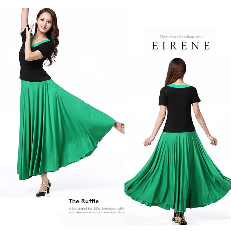 BEYANE Women's Ballroom Dance, Practice Wear, Skirt, Long, Medium, Dance,