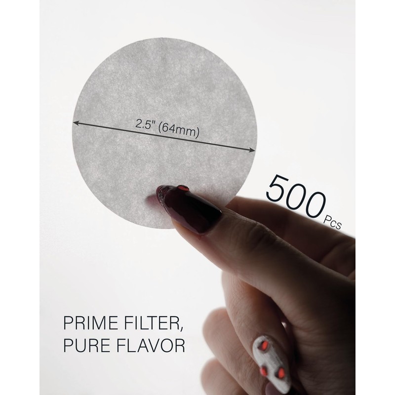 Bake Choice 500-Count Replacement Paper Filters - Round Disposable Coffee