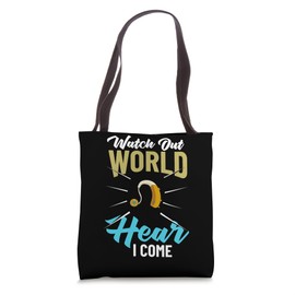 Hearing Aid Ear Disability Support Deaf Awareness Tote Bag