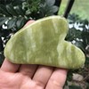 Ladeukoi Green Jade Crystal Stone Gua Sha Massage Tool for
