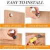 2 Packs Cabinet General Tubular Cam Lock Key Set, Alike