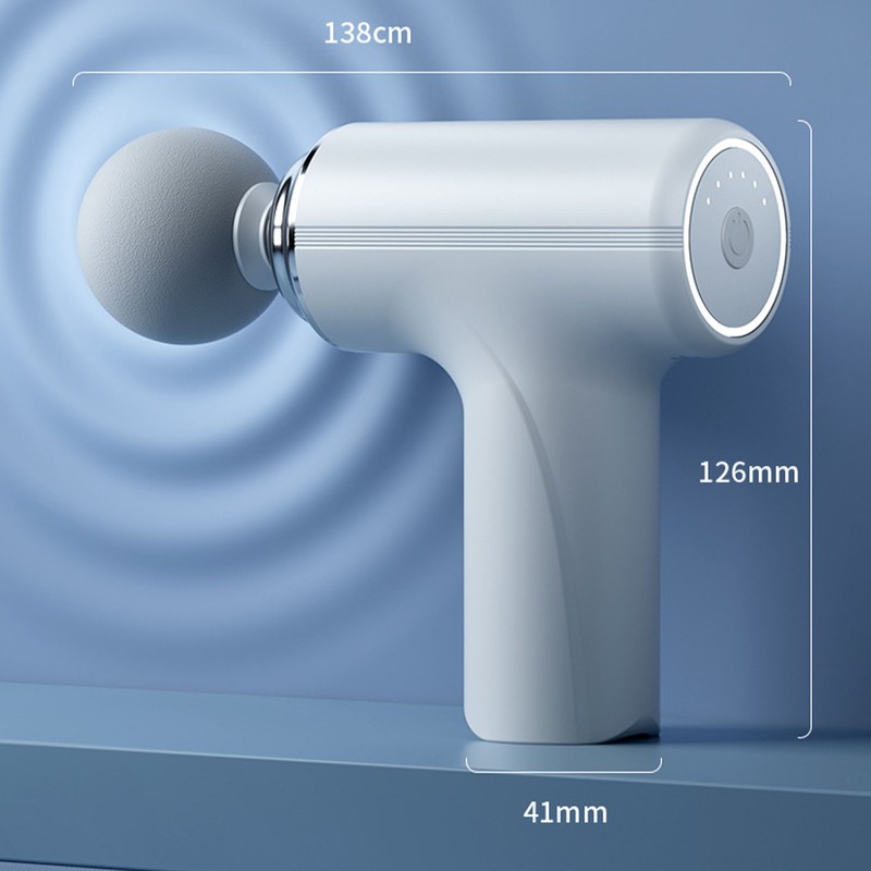 Fascia Massage Gun 4 Heads Adjust Strength Speed Reduce Fatigue