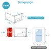 Vtopmart 2 Pack Small Clear Stackable Storage Drawers,Acrylic Bathroom Makeup