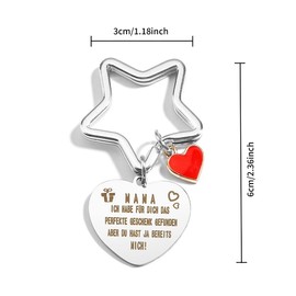 Hoosmoon Gifts for Mum Mother's Day Gifts for Mum Keyring Mum Best Mum Gift Mum Birthday Gift Mum Daughter Gift Thank You Mum Gifts Thanksgiving Christmas, Mom3