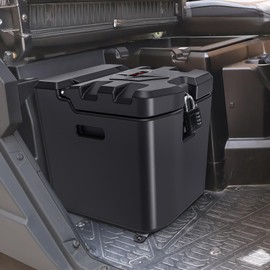 StarknightMT Ranger Storage Box, 28L/ 7.4Gal Ranger XP 1000 Under Seat Storage Box with Lock Compatible with Polaris Ranger XP 1000/Crew 2018 2019 2020 2021 2022 2023 2024 Replace #2882910