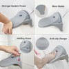 GH Upgraded Robust Grip Shower Foot Rest for Shaving Leg-Gray