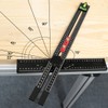 Adjustable Aluminum Metric Layout and Drilling Positioning Ruler