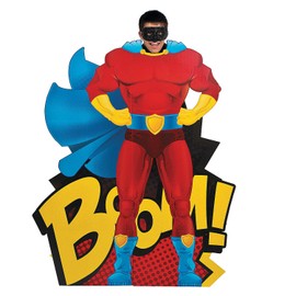 Fun Express Superhero Standup - Cardboard Photo Cutout (4 ft Tall) - VBS Vacation Bible School Supplies/Decor