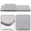 Water Absorbent Diatomite Coasters, Pack of 4, Grey Diatomite Absorbent
