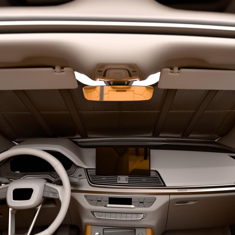 Autotech Park Foldable Sunshade Compatible with 2016-2019 Mercedes GLE SUV,
