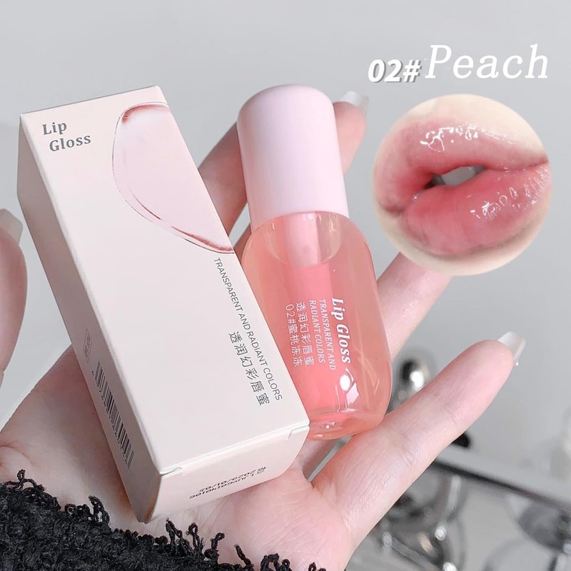 Baorder Clear Lip Gloss Oil Set for Women and Girls,3Pcs