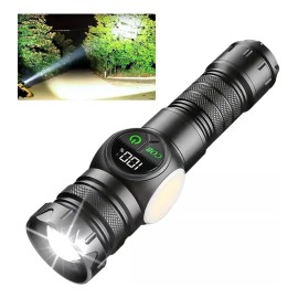 ANBOLM Lámpara Táctica 120000 Lúmenes Led Camping con 9 Modos De Iluminación