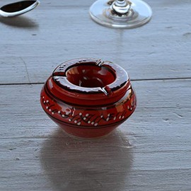 yodeco Tunisian Tattoo Red Ashtray - Medium Model