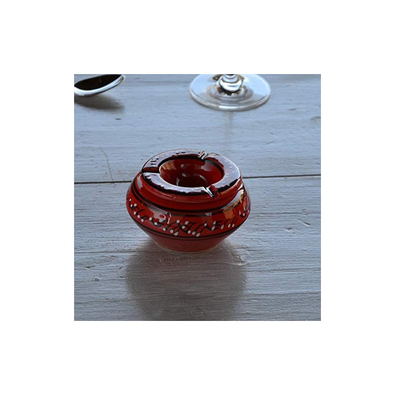 yodeco Tunisian Tattoo Red Ashtray - Medium Model