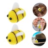Gadpiparty 6pcs Wool Felt Bee Craft Decorations Felt Animals for