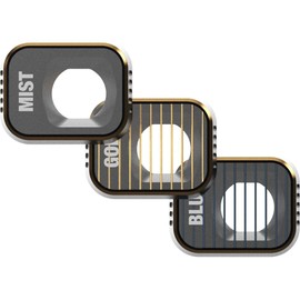 PolarPro - DJI Mini 3 Pro - Mist + GoldM + BlueM (3-Pack) - Ultralight Aluminum - Precision Engineered - Horizontal and Vertical Shooting Modes - Color Neutrality