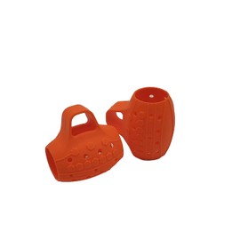 Egg Weights Colored Cardio 2.0 lbs Pair Replacement Grips Anti-Slip Silicone Rubber Finger Loop for Cardio Egg Weights (﻿Orange)