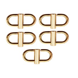 EvaGO 5 Pcs Adjustable Metal Buckles for Chain Strap Bag to Shorten Your Bag Metal Chain Length, Gold