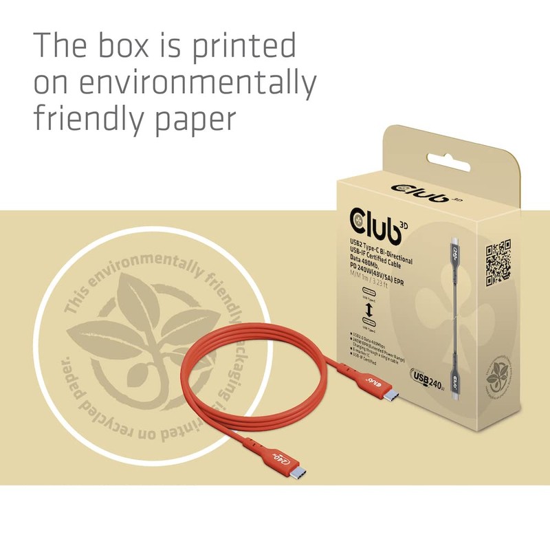 Club 3D CAC-1511 USB2 Tipo C a Tipo C Cable