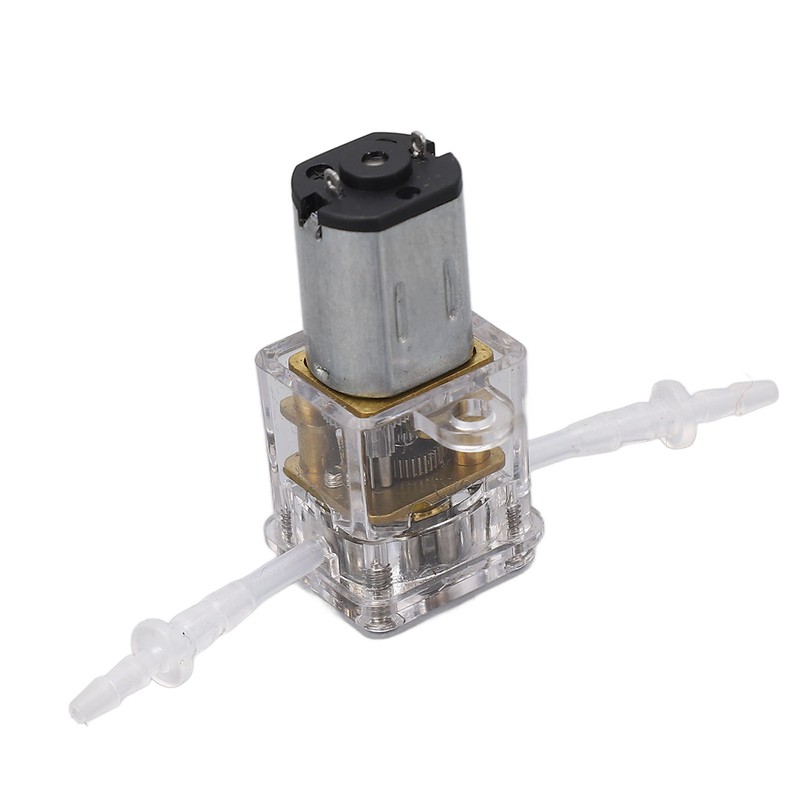 Mini Peristaltic Pump Transparent Shell 1ml/min Flow 0.001m Lift Liquid