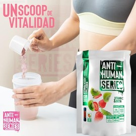 200 porciones colageno 1kg ahorro colágeno hidrolizado - Colágeno Hidrolizado Puro en Polvo - colágeno certificato - Sabor afrutado fresa y kiwi Sin  