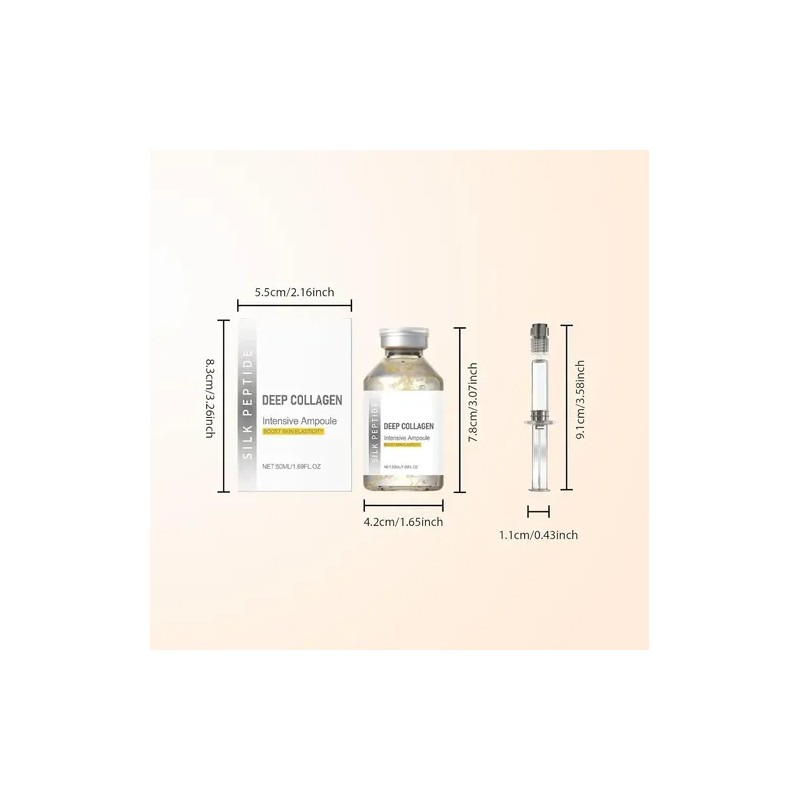 Ampolla Facial Deep Collagen Silk Peptide, Sérum 2 Botellas