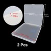 UMCHU 2 Pieces Square Clear Plastic Hinged Lid Containers Empty