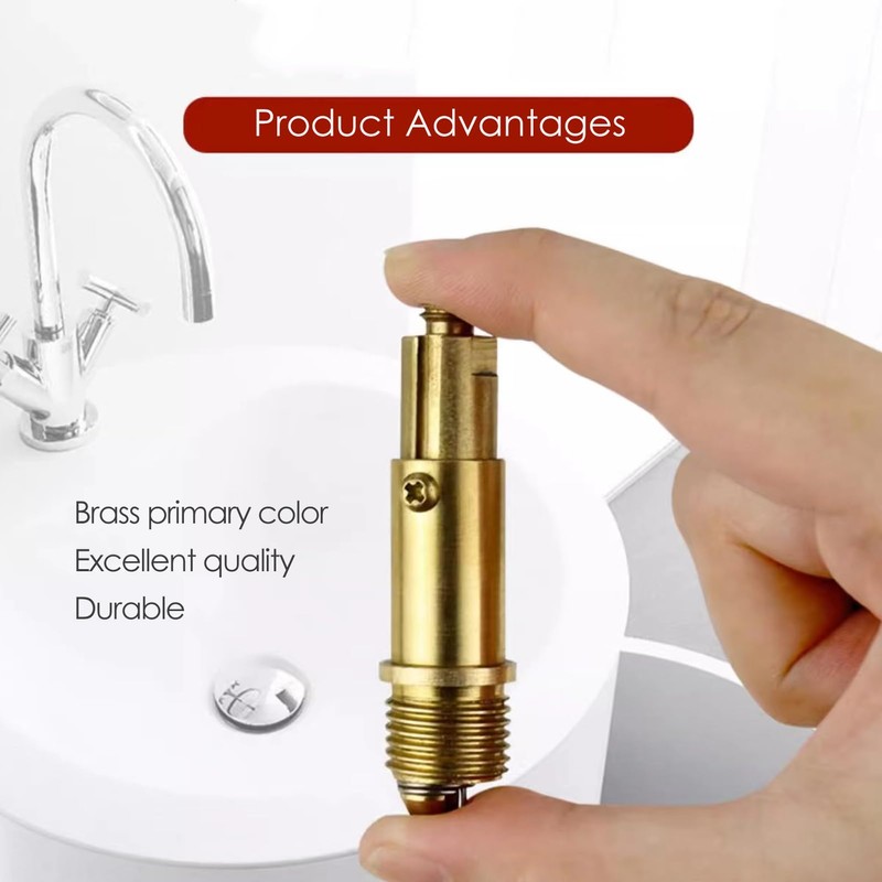 2 x Pop Up Click Clack Brass Bath Drain Spring