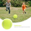 Totority 1Pc Inflatable Rubber Tennis Ball for Large Flannel Ball