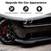 PDKLIN for Challenger Front Bumper Lip Splitter Protector Cover Trim