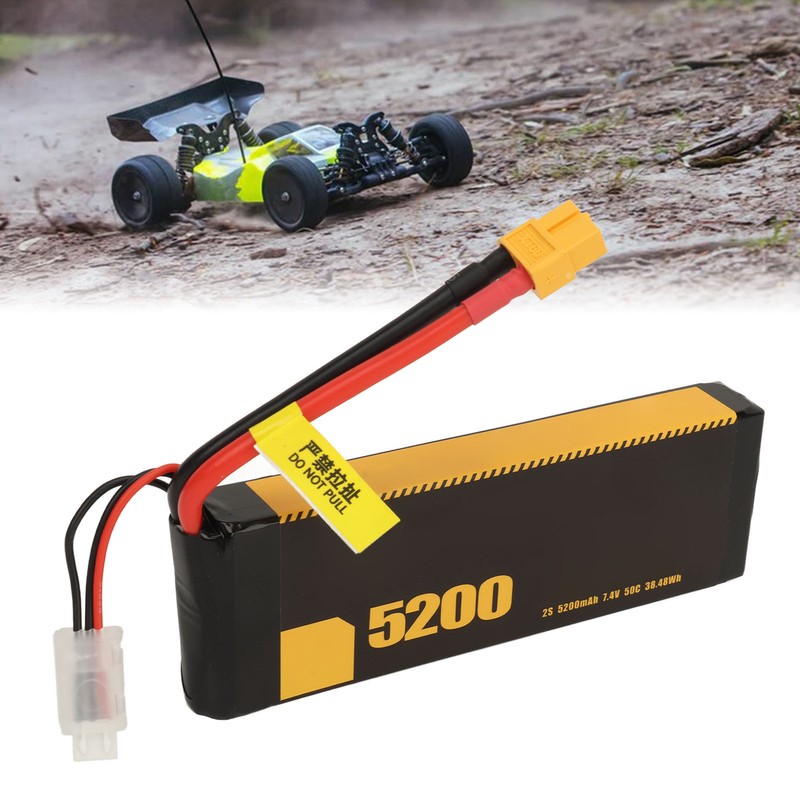 2S Lipo Battery 5200mah 50C 7.4V RC Airplane Car Lipo