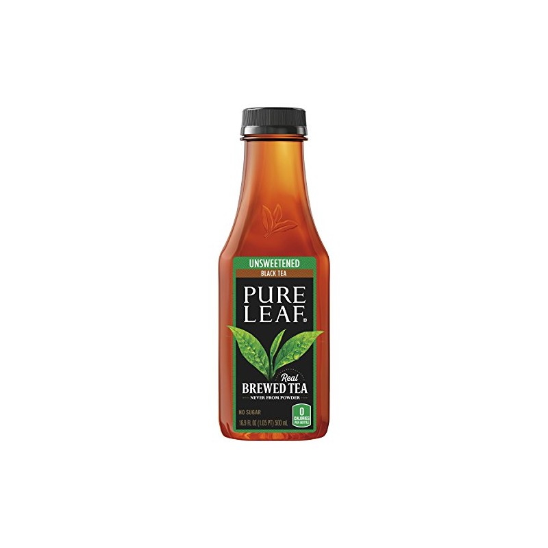Pure Leaf Unsweetened Iced Tea, Real Brewed Black Tea, 16.9