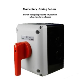 ASI Boat Lift Switch, Single Phase, Momentary (Spring Return) - for 1HP to 2HP Electric Motors. P0202500S-RH-EKIT