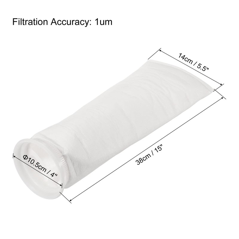 PATIKIL 4 Inch Ring Filter Socks 1 Micron, Mesh Bags