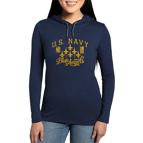 CafePress U.S. Navy Blue Angels Squadron Womens Hooded Shirt Women's