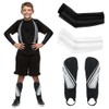 Luwint Kids Shin Guards with Arm Sleeves Soccer Age 6-8,