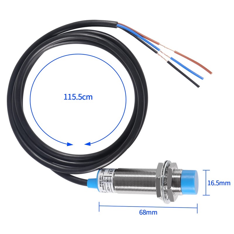 3Pcs LJ18A3-8-Z/BX NPN NO Inductive Proximity Sensor Switch Detector 8mm